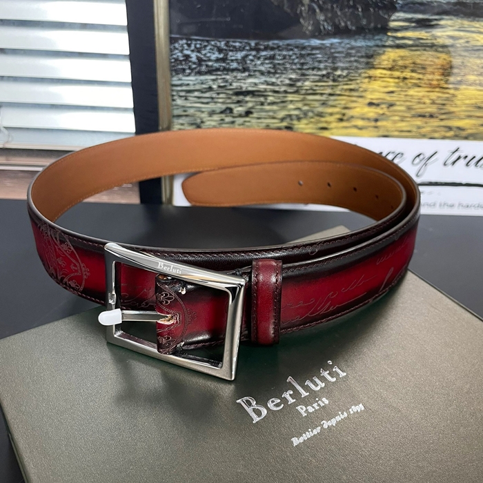 Belt,3.5cm,BLTBT0002 - ベルルッティメンズレザーベルト,3.5cm,ブラウン