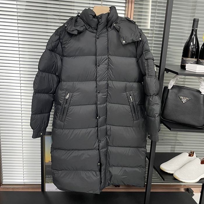 モンクレール メンズ ダックダウン ブラック ロングパディング - Padding - mo244x