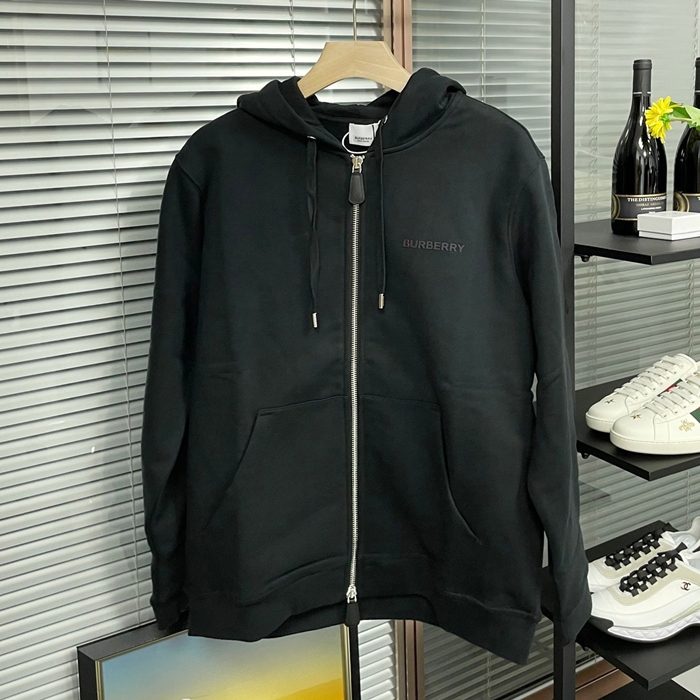 バーバリー メンズ ブラック フーディーTシャツ -  - bu342x