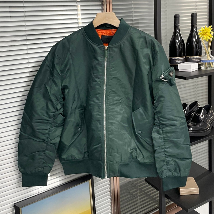 プラダ メンズ モダン グリーン ジャケット - Green - pr856x