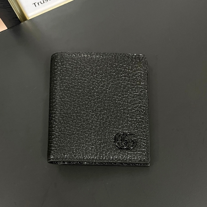 2019 Guccy Print Bifold 510491 - グッチ プリント LOGO 二つ折り財布 Guc0532x.11CM.ブラック