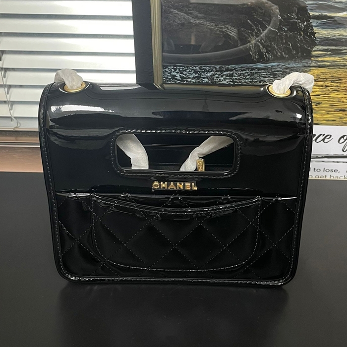 シャネルレディース パテント ハンドルバッグ  -  Handle - ch510x