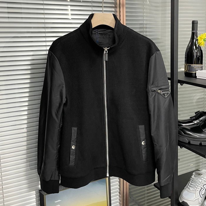 2023 プラダ メンズ ベーシック グリーン ジャケット - Green - pra0422x