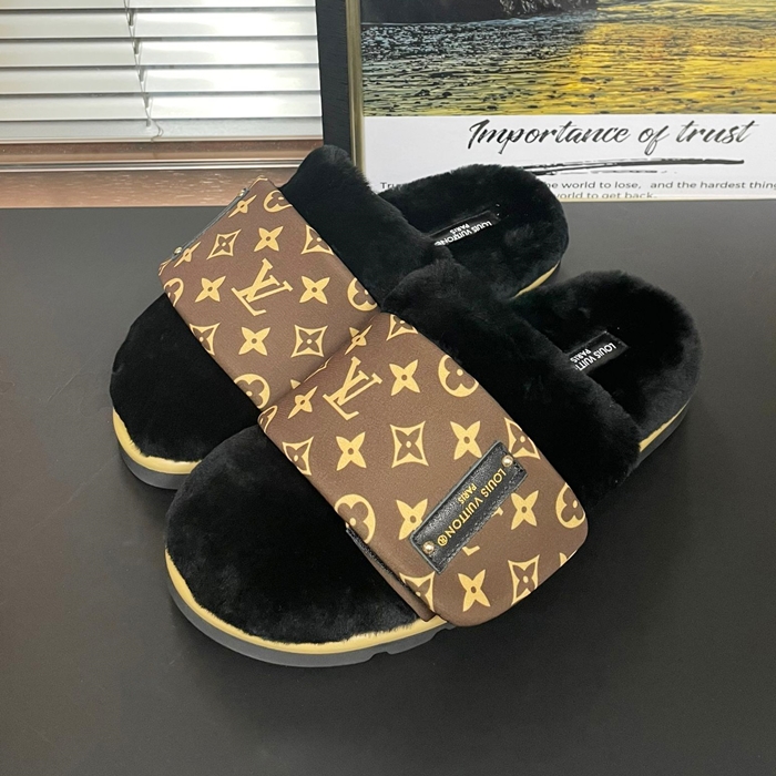 ルイヴィトン ユニセックス シアリング スリッパ コンフォート ミュール 1AAM42  - Brown  - lv1957x