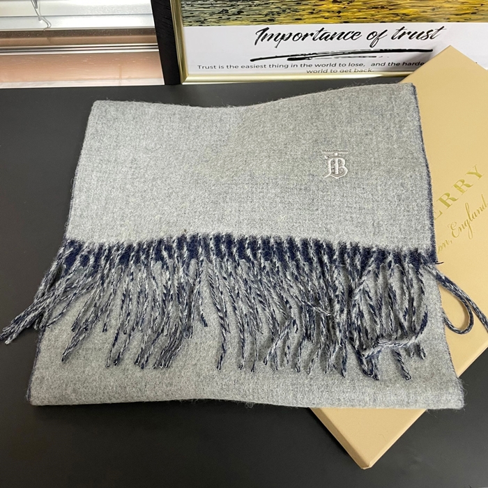 バーバリー ユニセックス グレー マフラー - BurberryGray Muffler - bu50x