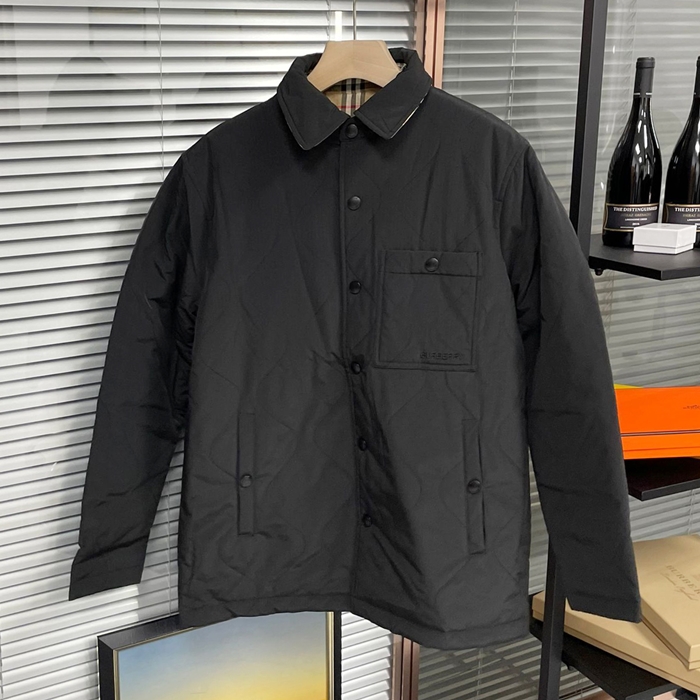 バーバリー メンズ ブラック ダウン リバーシブル ジャケット - - bur04579x