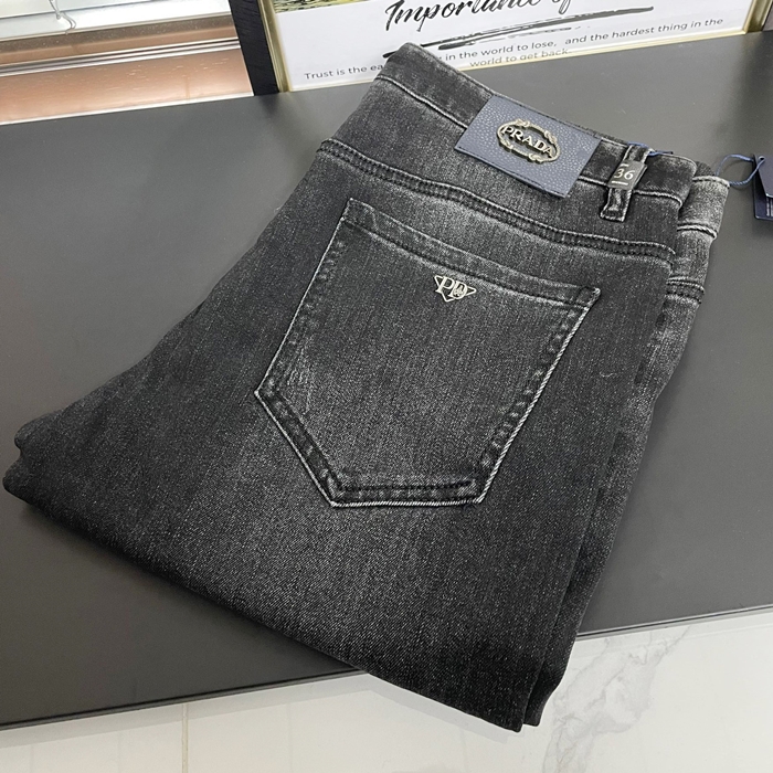 プラダ メンズ カジュアル ブラック ジーンズ - - pr684x