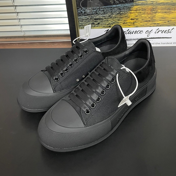 アレキサンダーマックイーン ユニセックス ブラック スニーカー - - alx0152x