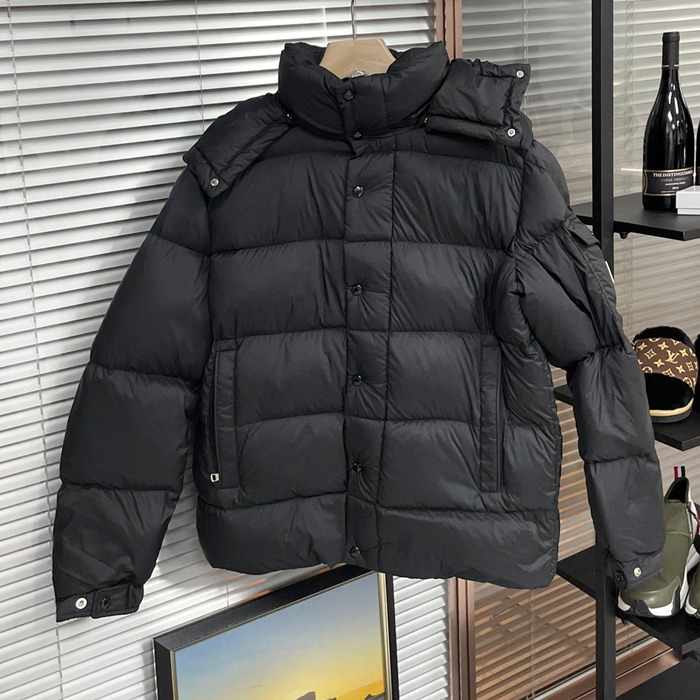 モンクレール メンズ ダックダウン ブラック パディング - Padding - mo245x