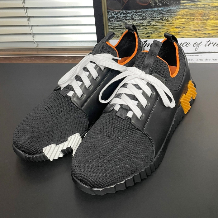 エルメス メンズ ブラック スニーカー -   - he158x