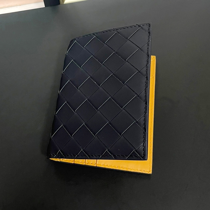 ボッテガヴェネタ メンズ ブラック 二つ折り財布 - Half s - bv202x