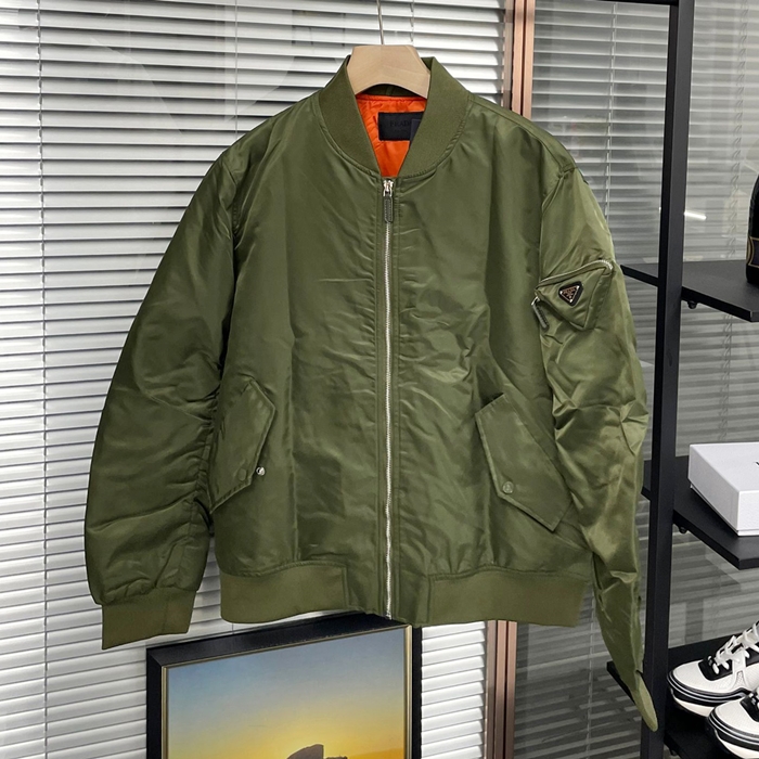 プラダ メンズ モダン カーキ ジャケット - Khaki - pr855x