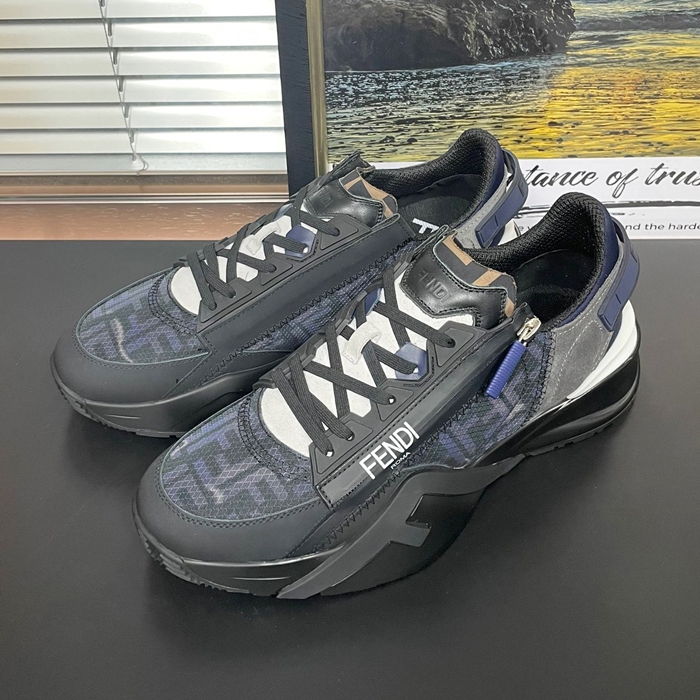 フェンディ メンズ フローファブリック ロー タップ スニーカー  -  - fe513x