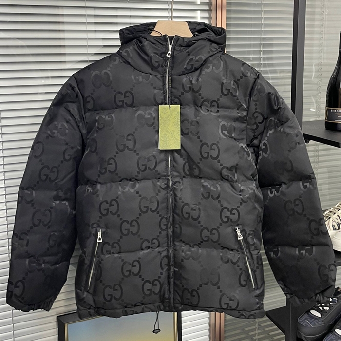 グッチ ユニセックス ダックダウン ブラック パディング -Padding - gu0022x