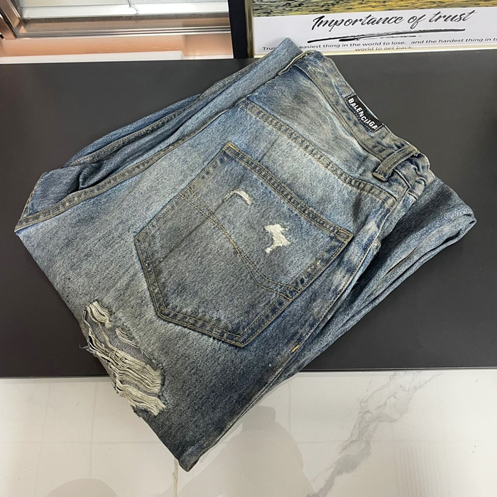 バレンシアガ メンズ ブルー ジーンズ -   - ba834x