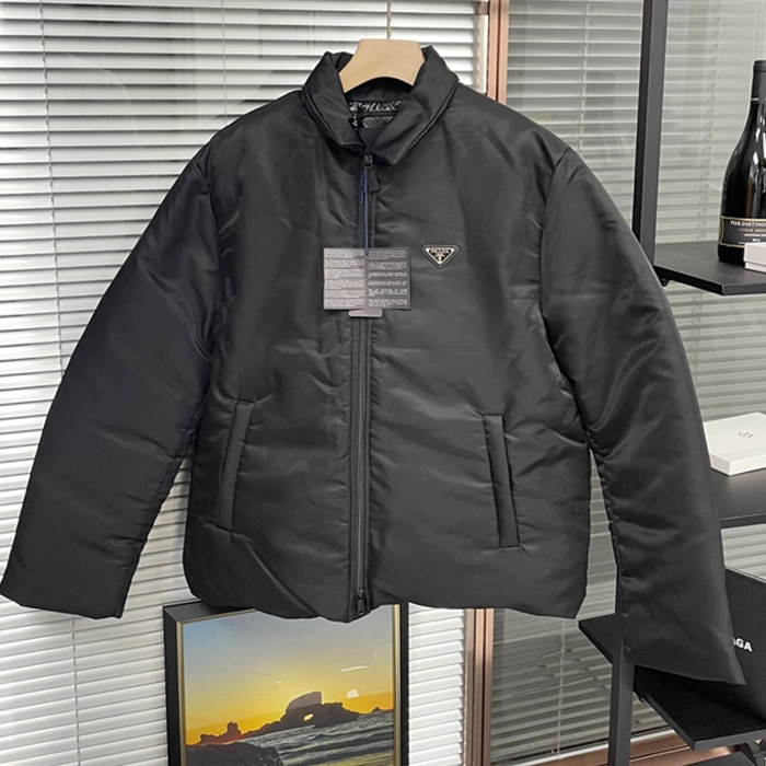 プラダ メンズ ブラック パディング ジャケット - - pr768x