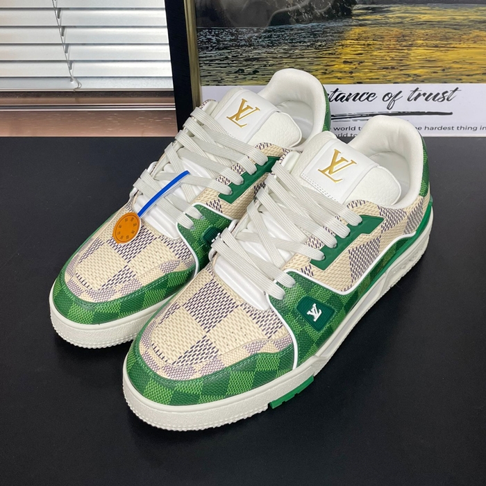 ルイヴィトン メンズ グリーン スニーカー -  Green  - lv2039x