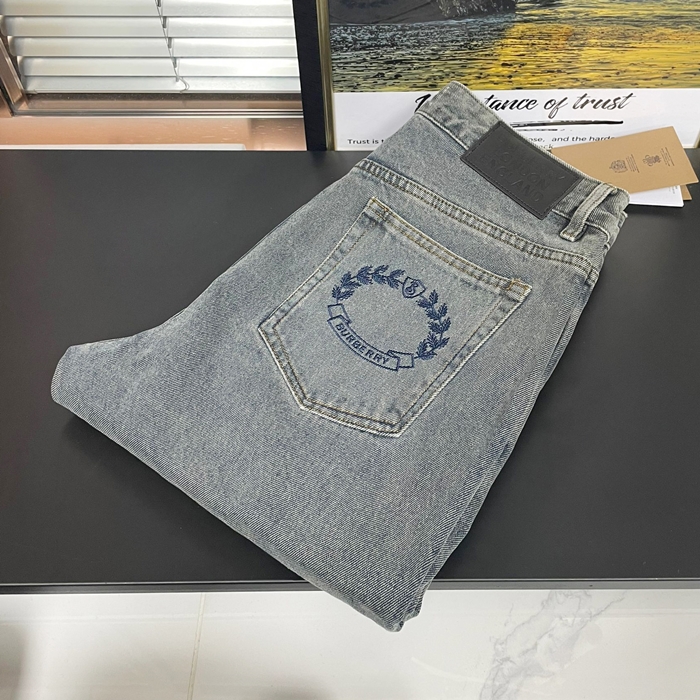 バーバリー メンズ グレー ジーンズ - Gray - bu344x