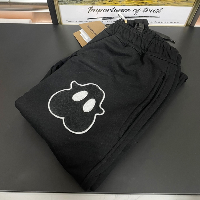 バーバリー メンズ カジュアル ブラック パンツ - - bu268x