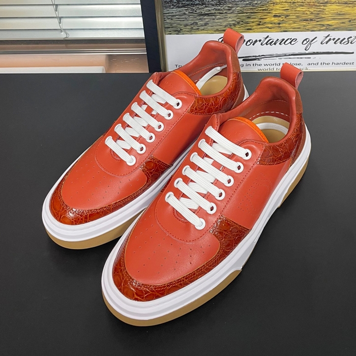 フェラガモ メンズ オレンジ スニーカー - Ferragamo - fer380x