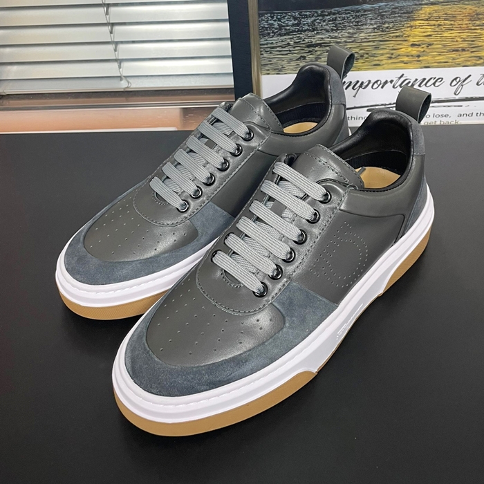 フェラガモ メンズ グレー スニーカー - Ferragamo Gray  - fer373x