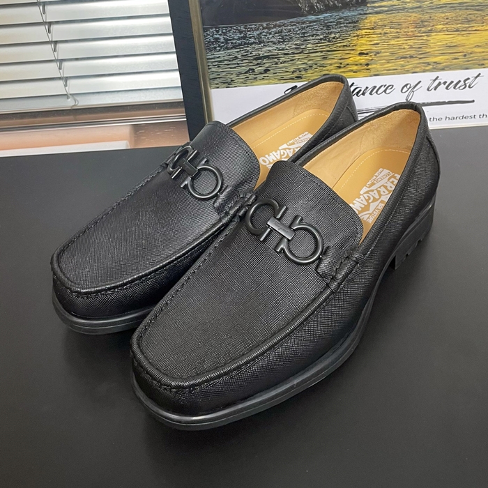  Loafer,FGMS0594 - フェラガモメンズ レザーローファーブラック