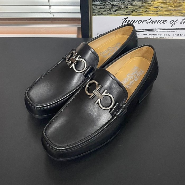   Loafer,FGMS0593 - フェラガモメンズ レザーローファーブラック