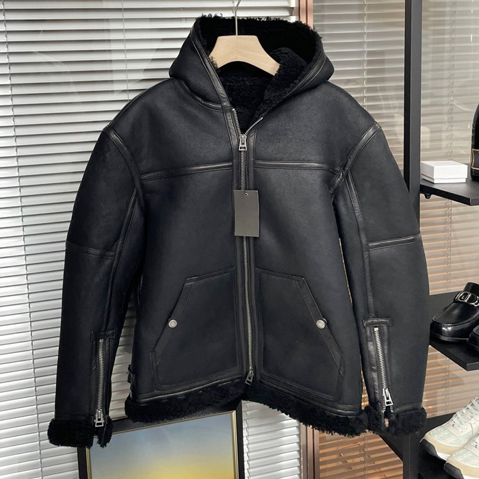 トムフォード メンズ ブラック レザージャケット - Tom Ford - tof69x