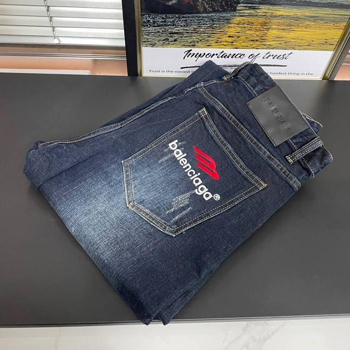 バレンシアガ メンズ ブルー ジーンズ -   - ba829x