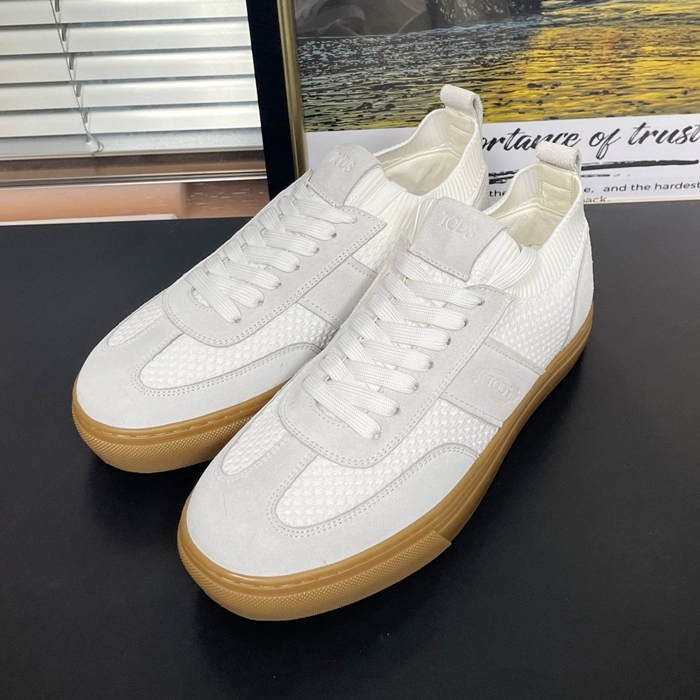 トッズ メンズ ベーシック ホワイト スニーカー - Tods White  - tod313x
