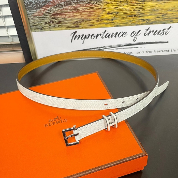 エルメス レディース モダン ホワイト ベルト -   White Belts - he231x