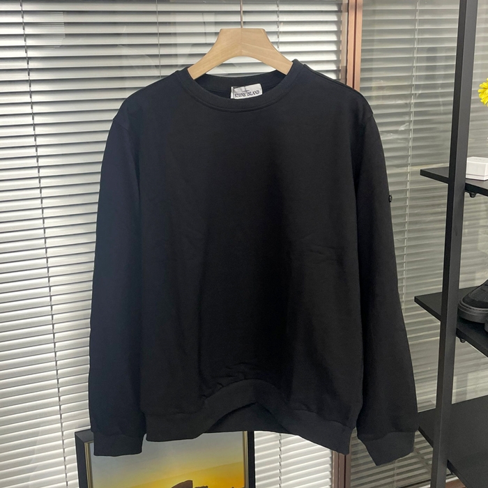 / Light Reflection Man-to-man - ストーンアイランドメンズ LOGO コットン スウェット Sto0364x Size(m - 2xl) ブラック