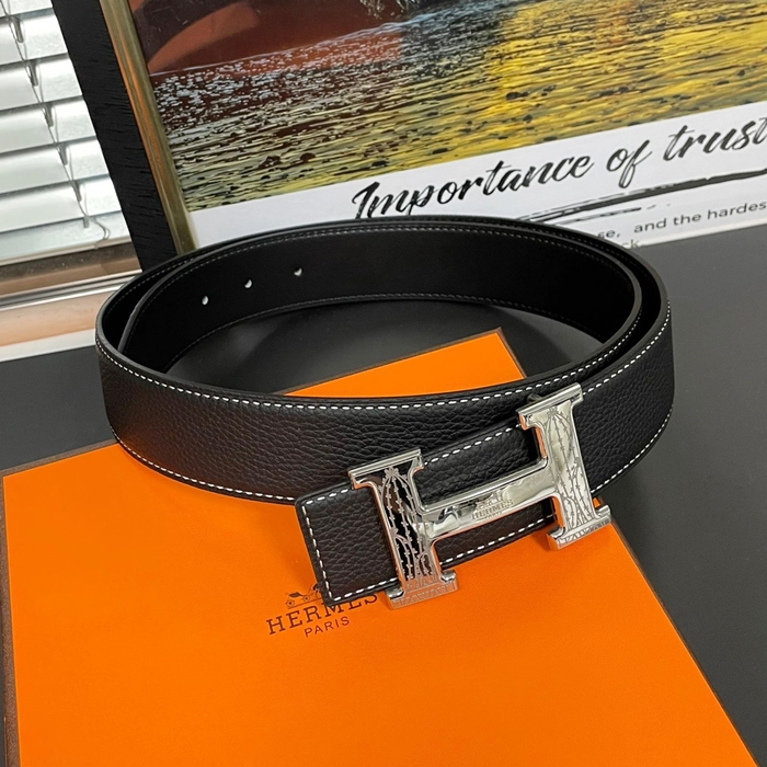   Belt,3.2cm - エルメスメンズレザーベルト,3.2cm