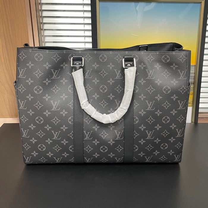 ルイヴィトン メンズ ブラック トートバッグ -  SAC PLAT - lv820x