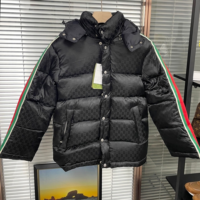 グッチ メンズ ダックダウン ブラック パディング -Padding - gu1091x