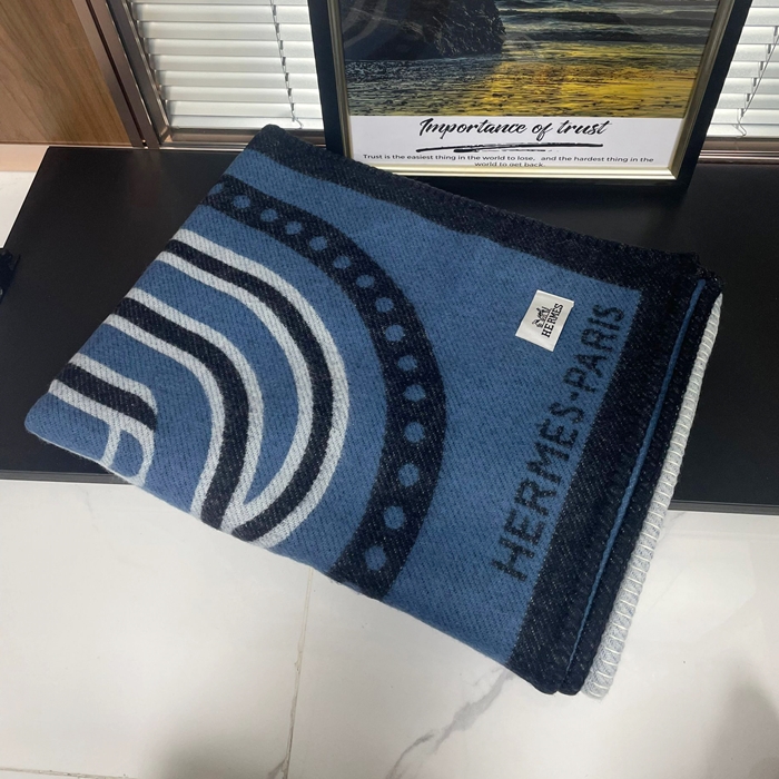 エルメス ウィンター レッド 毛布 -  Red Blanket - acc1151x