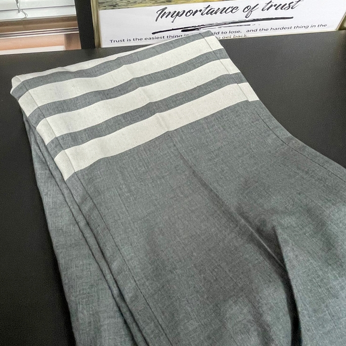  Slacks - トムブラウンメンズ ビジネス コットン スラックス Tho01085x.グレー