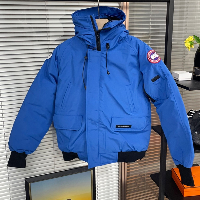 Canada goosePatch LogoGoose Down  - カナダグースメンズ パッチ LOGO カジュアル グースダウン ジャケット Can0235x.Size(xs - 2xl).ブルー