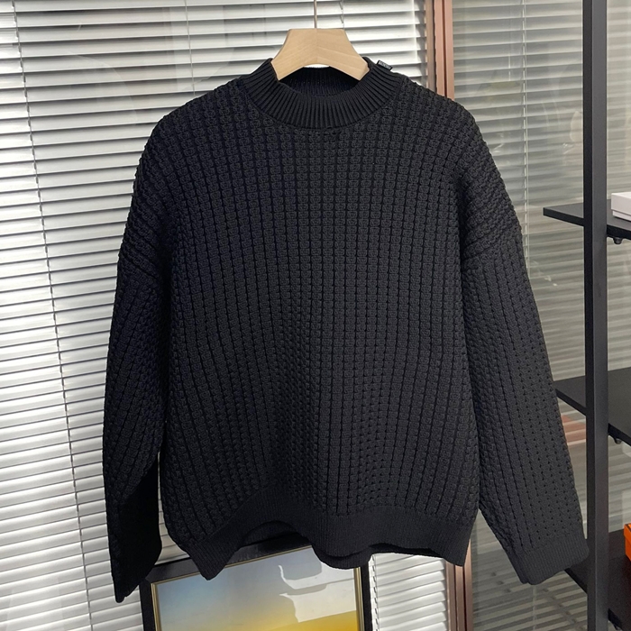 バレンシアガ メンズ ブラック クルーネック ニット -  Knits - ba867x