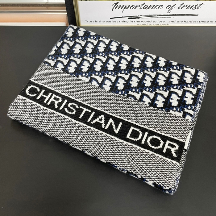 ディオール メンズ ブラック マフラー -  Muffler - di168x