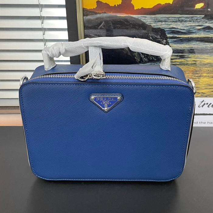 Prada Bag/Bag,22cm,2VH069,PRAB0380 - プラダメンズレザートート ショルダーバッグ,22cm,ネイビー