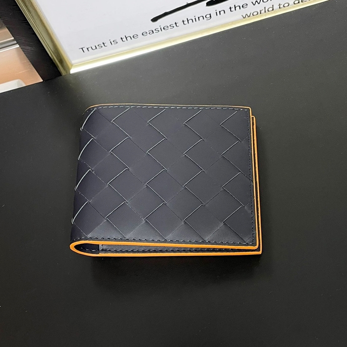 ボッテガヴェネタ メンズ ブラック 二つ折り財布 - Half s - bvw34x