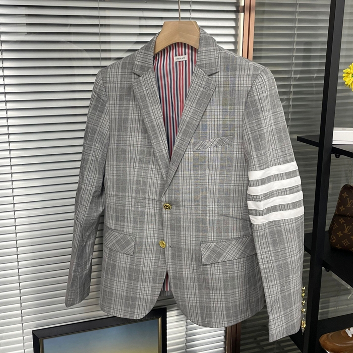  Gray - トムブラウンメンズ カジュアル コットン スーツ ジャケット Thom01463x Size グレー