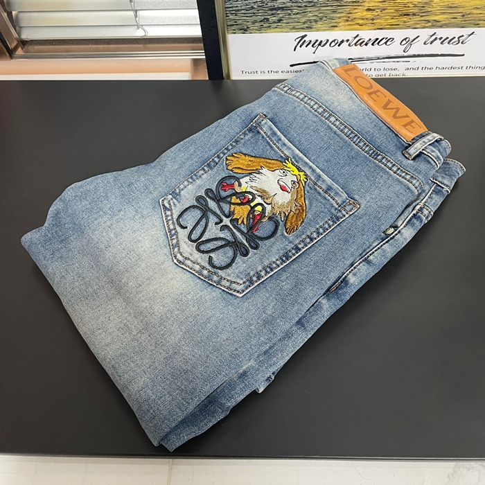 ロエベメンズ LOGO クラシック デニム ジーンズ Loe0299x.ブルー