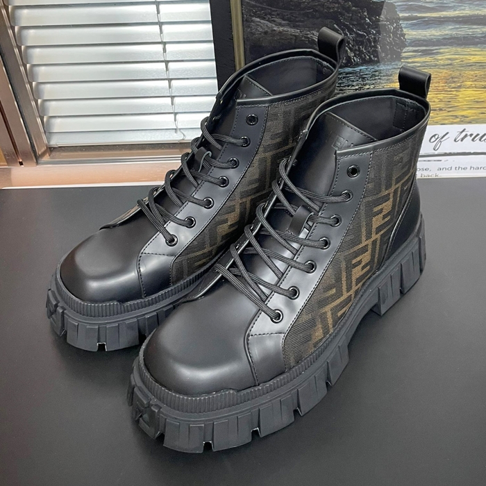 フェンディ メンズ レザー アンクル ブーツ - Boots -