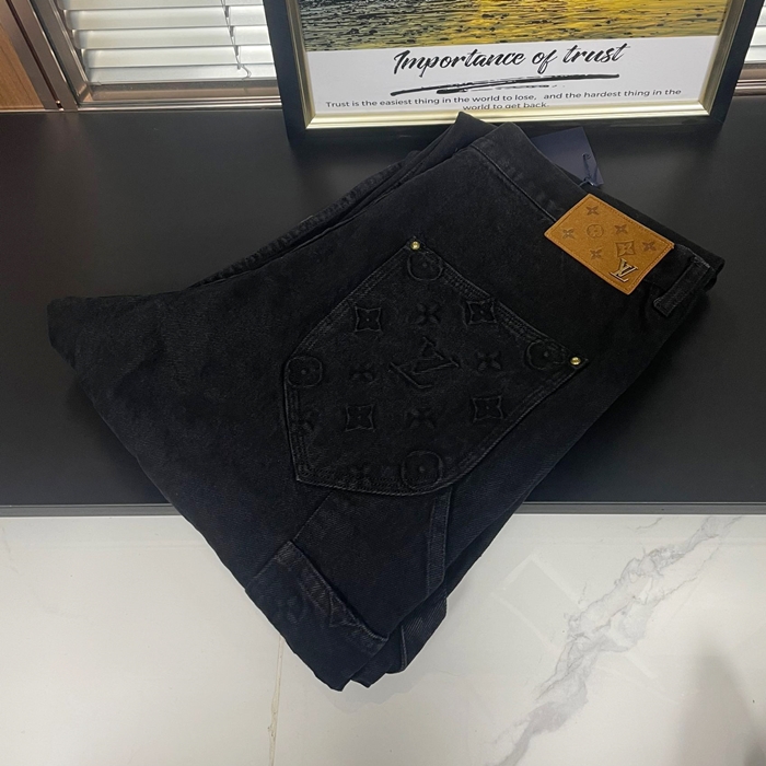 ルイヴィトン メンズ ブラック ジーンズ -  - cl70x