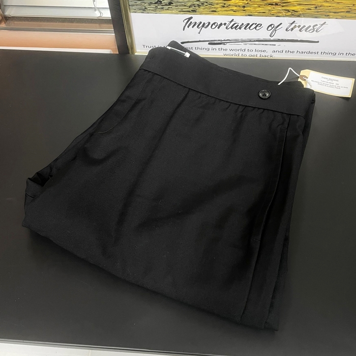  Slacks - トムブラウンメンズ ビジネス コットン スラックス Tho01086x.Size(グレー/ブラック/ネイビー)