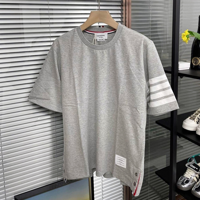 Thom browneCasual  Short Sleeved トムブラウンメンズ カジュアル トレーニング 半袖Tシャツ&パンツ Thom0793x.Size(m - 2xl).グレー