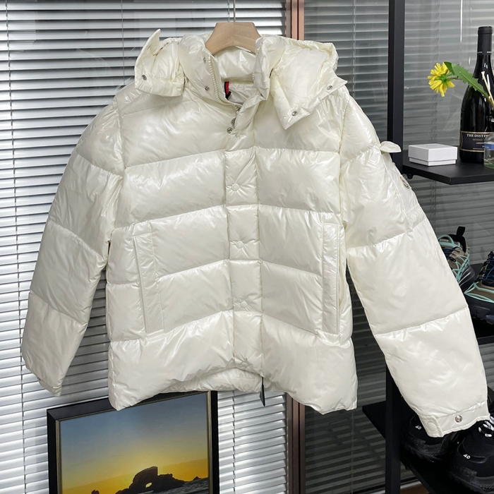 モンクレール メンズ ホワイト パディング - White  - mo233x