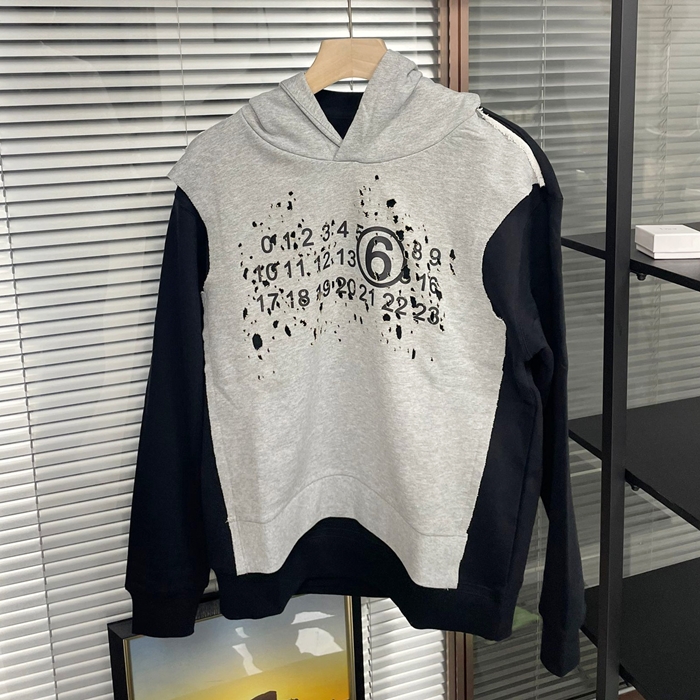 メゾン マルジェラ メンズ グレー フーディーTシャツ - Maison margiela Gray  - mai235x